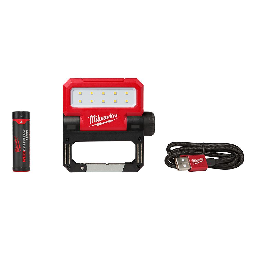NEW Milwaukee 550Lumen LED Rechargeable Pivoting Flood Light FREE SHIPPING eBay