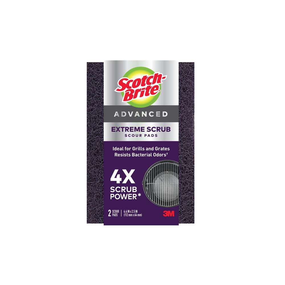 Scotch-Brite 2.5 in. x 4.4 in. Extreme Scrub Scour Pad (2-Pack) (Case of 6)