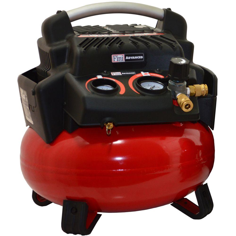 Aavix 6 Gal. Portable Electric 150 psi Oilfree Pancake Air CompressorA12102 The Home Depot