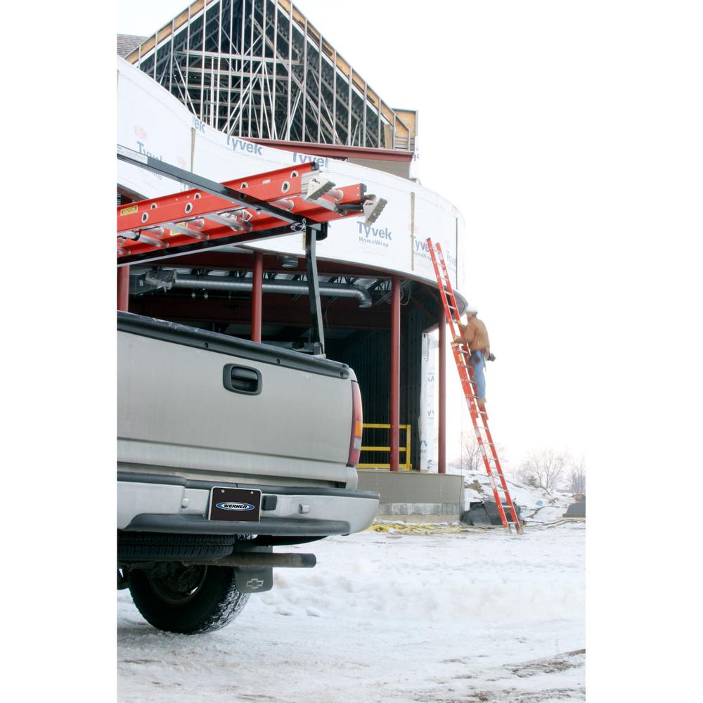 Werner 24 Ft Fiberglass Extension Ladder With 300 Lbs Load Capacity Type Ia Duty Rating D6224 2 The Home Depot