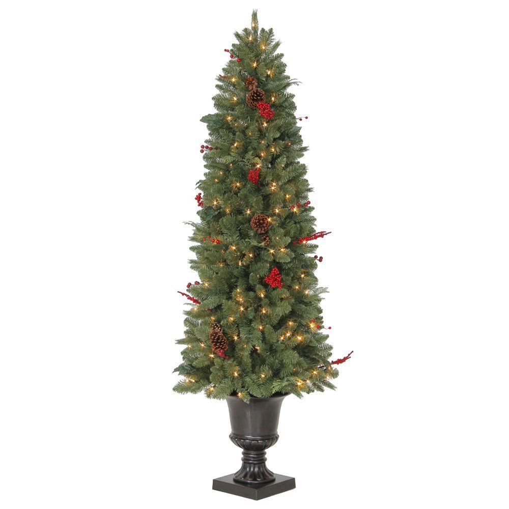 Martha Stewart Living 6 ft. Winslow Potted Artificial Christmas Tree