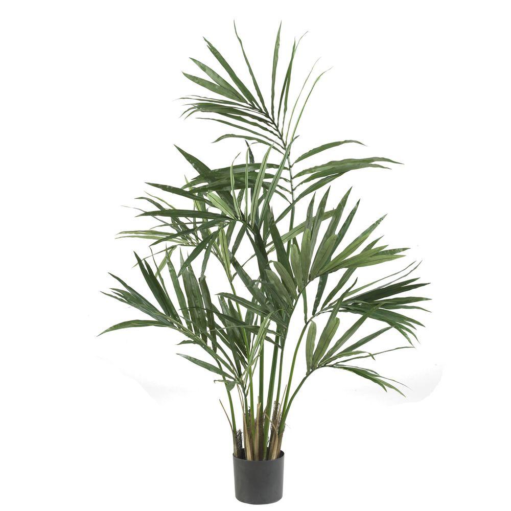 Nearly Natural 5 ft. Green Kentia Palm Silk Tree5307 The Home Depot