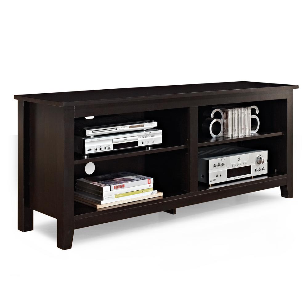Walker Edison Furniture Company Essential Espresso Entertainment Center