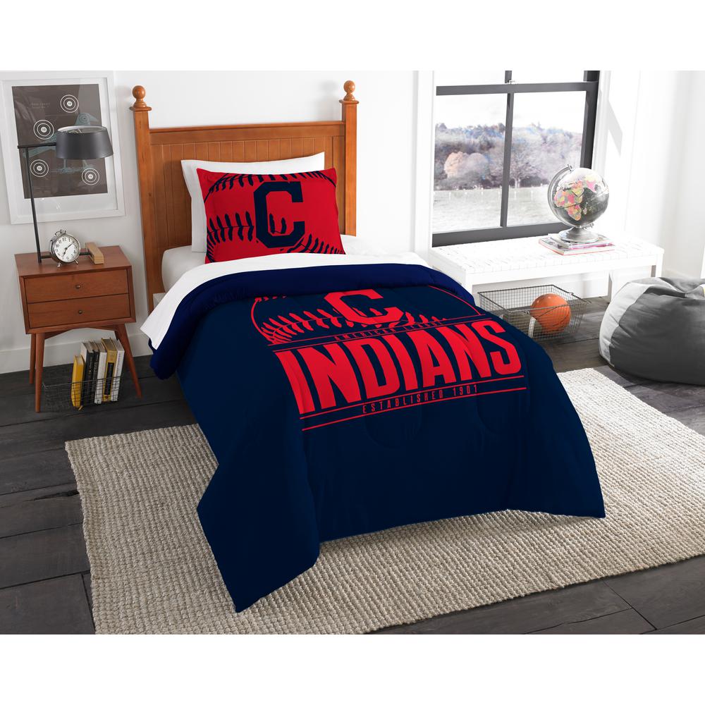 Indians 2 Piece Grandslam Twin Comforter Set