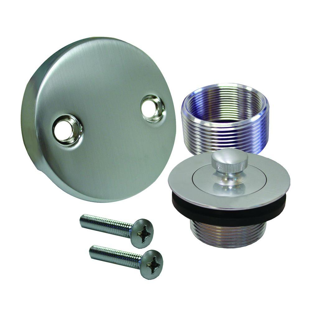 Jones Stephens Lift And Turn Bath Tub Drain Conversion Kit With 2 Hole Overflow Plate In Brushed Stainless B5155bs The Home Depot - 2 Bathtub Drain Kits Jones Stephens Lift And Turn Bath Tub Drain Conversion Kit With 2 Hole Overflow Plate In Brushed Stainless B5155bs The Home Depot - 2 Bathtub Drain Kits