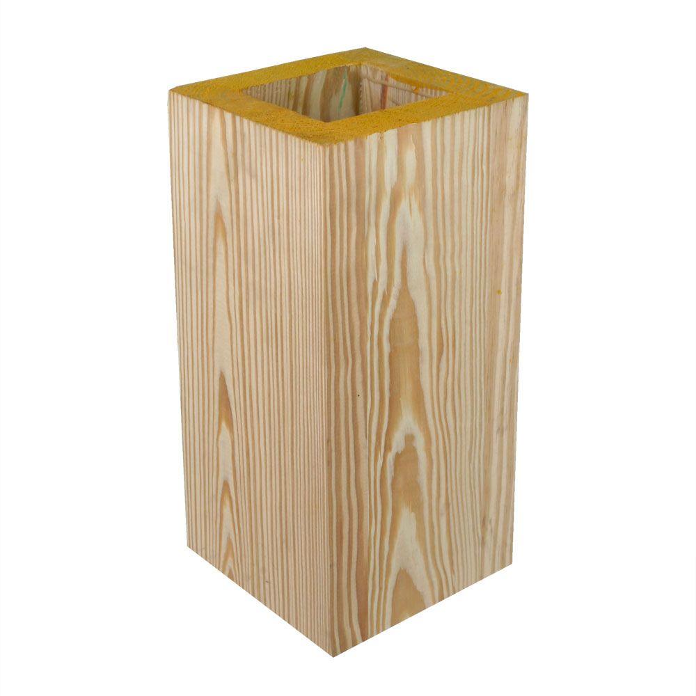 4 in. x 4 in. x 9 ft. Pressure-Treated Pine Chamfered Decorative ...