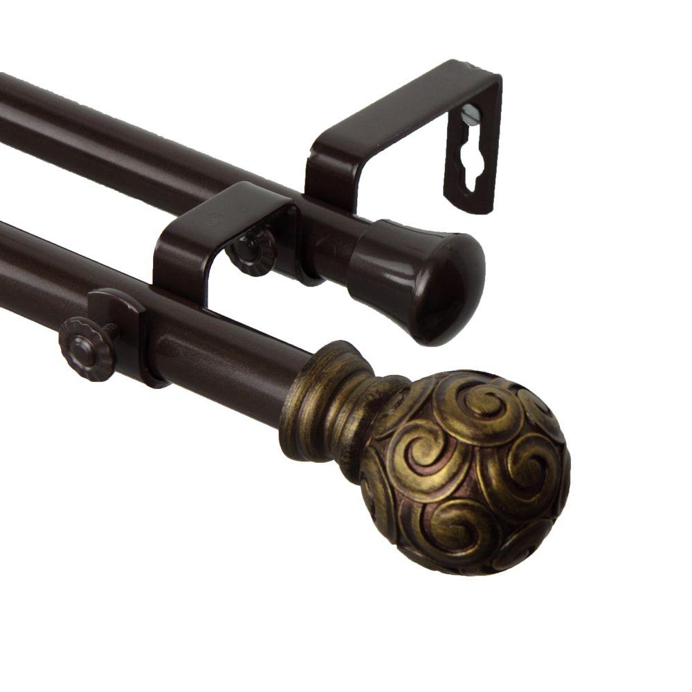 rod desyne bonbon curtain rod 120 in.170 in