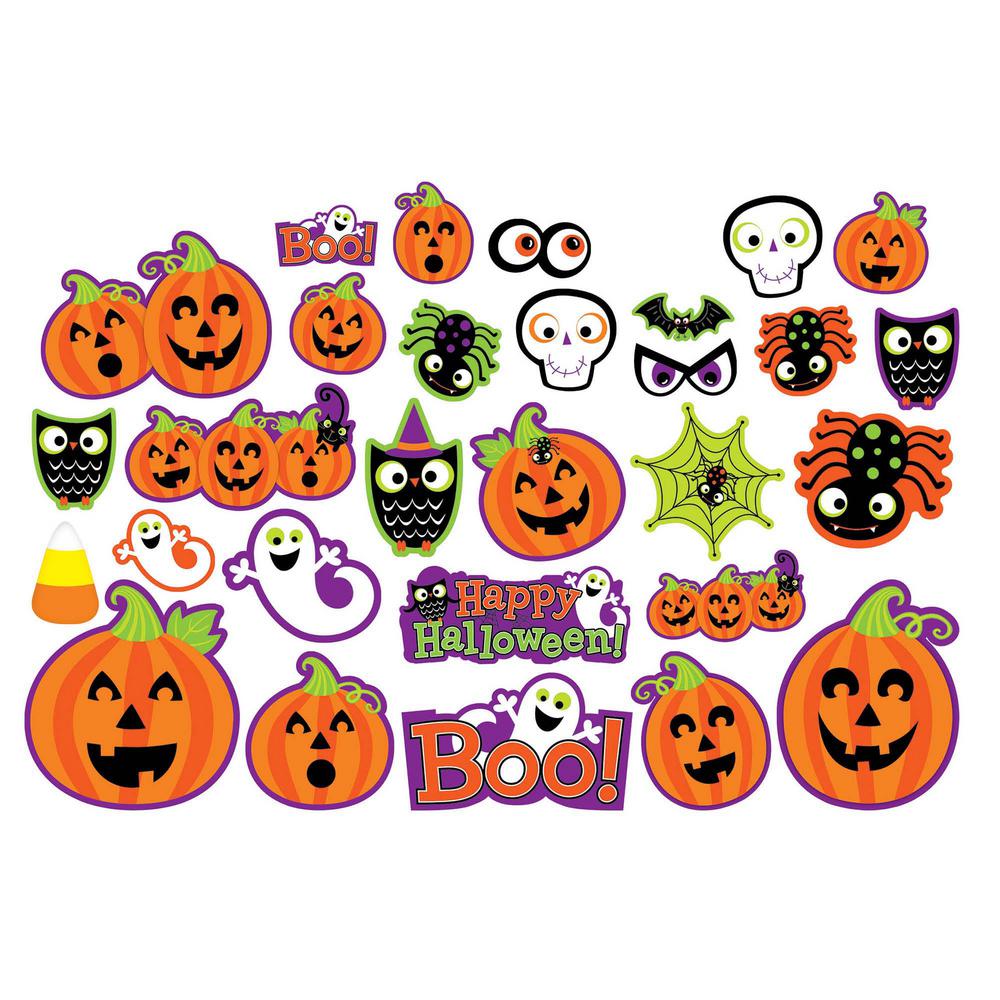 Amscan Halloween Cute Character Cutout Assortment 30 Count 2 Pack