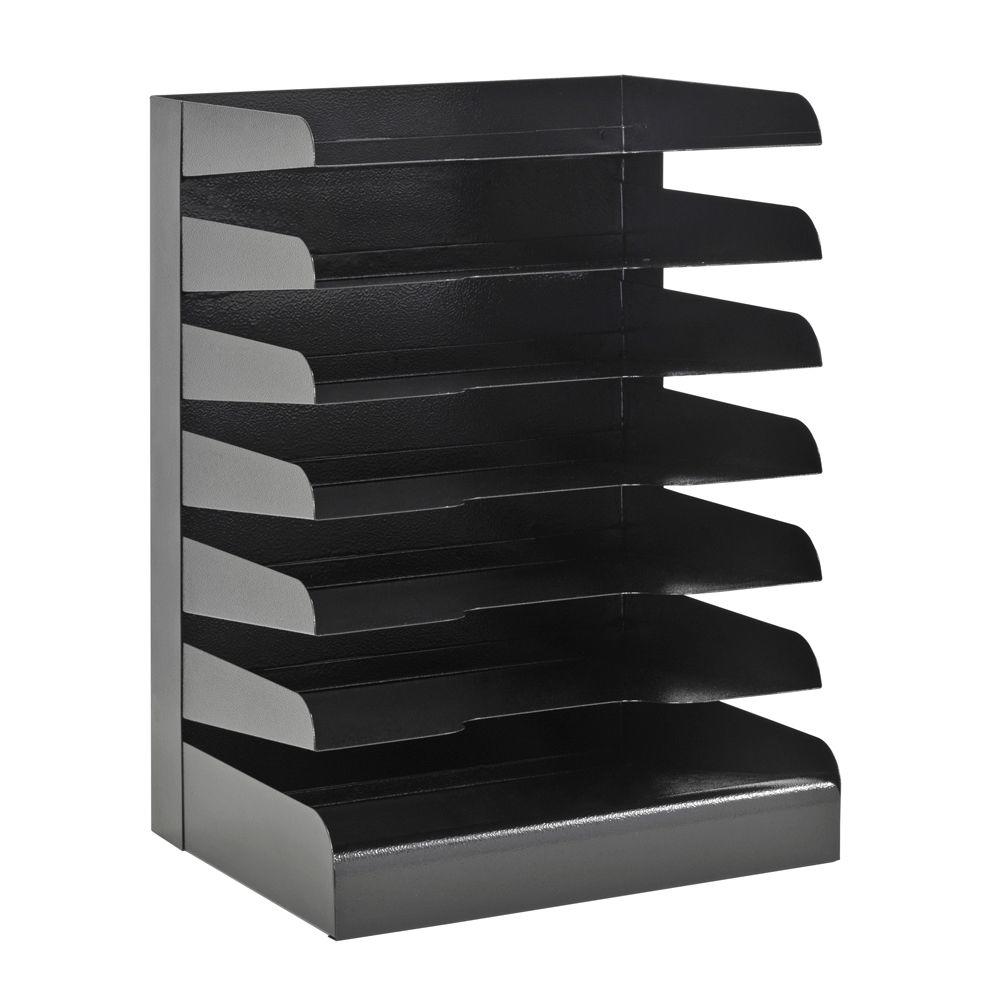 UPC 025719040741 product image for Buddy Products Classic 7-Tier Letter Size Desktop Organizer, Black | upcitemdb.com