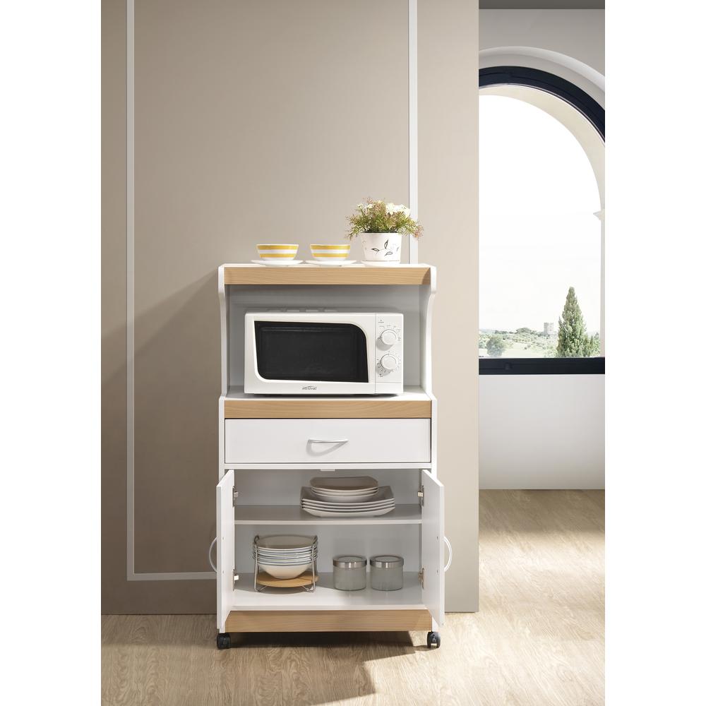Farmhouse Microwave Carts Carts & Utility Tables The Home Depot