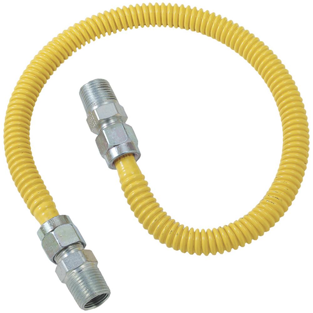 UPC 026613113357 product image for BrassCraft Gas Dryer and Water Heater Flex-Line (1/2 in. OD (1/2 in. MIP x 1/2 i | upcitemdb.com
