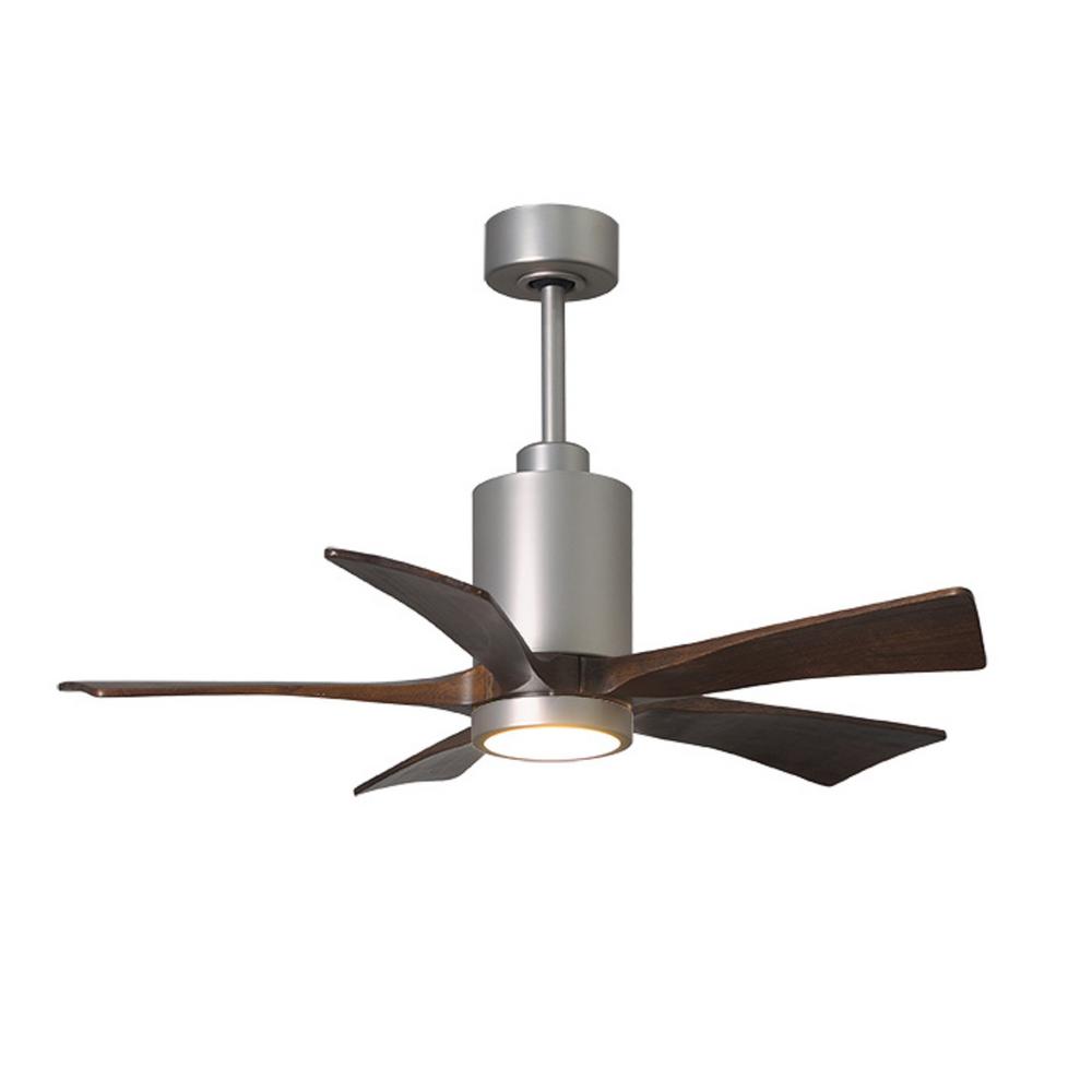Home Decorators Collection Bentley Ii 18 In Indoor Outdoor Brushed Led Indoor Outdoor Damp Brushed Nickel Ceiling Fan With