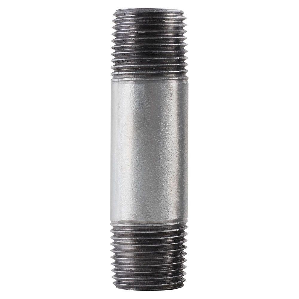 10-Pack Plumbers Choice 92742 1-Inch x 2-Inch Galvanized Nipple