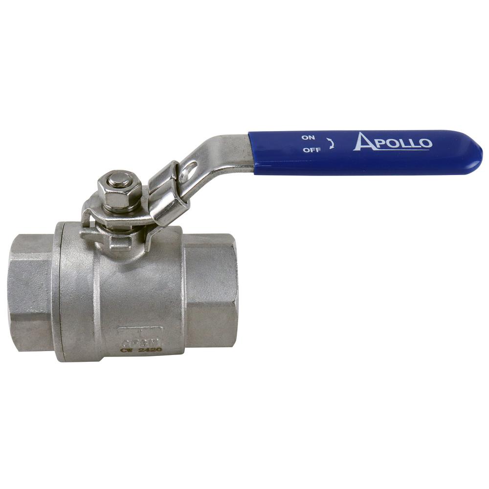 Apollo 1 in. Stainless Steel FNPT x FNPT FullPort Ball Valve with