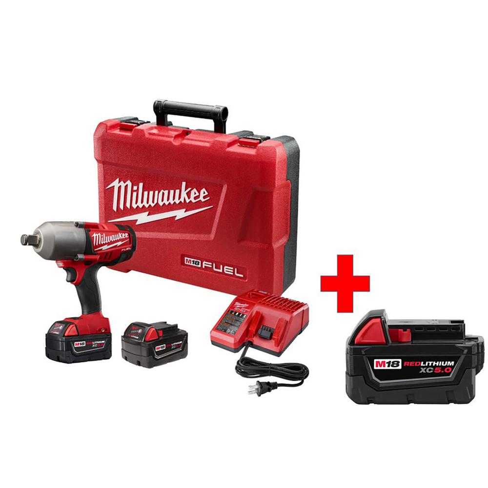 Milwaukee M18 FUEL 18-Volt Lithium-Ion Brushless Cordless 3/4 in ... Milwaukee M18 FUEL 18-Volt Lithium-Ion Brushless Cordless 3/4 in ...