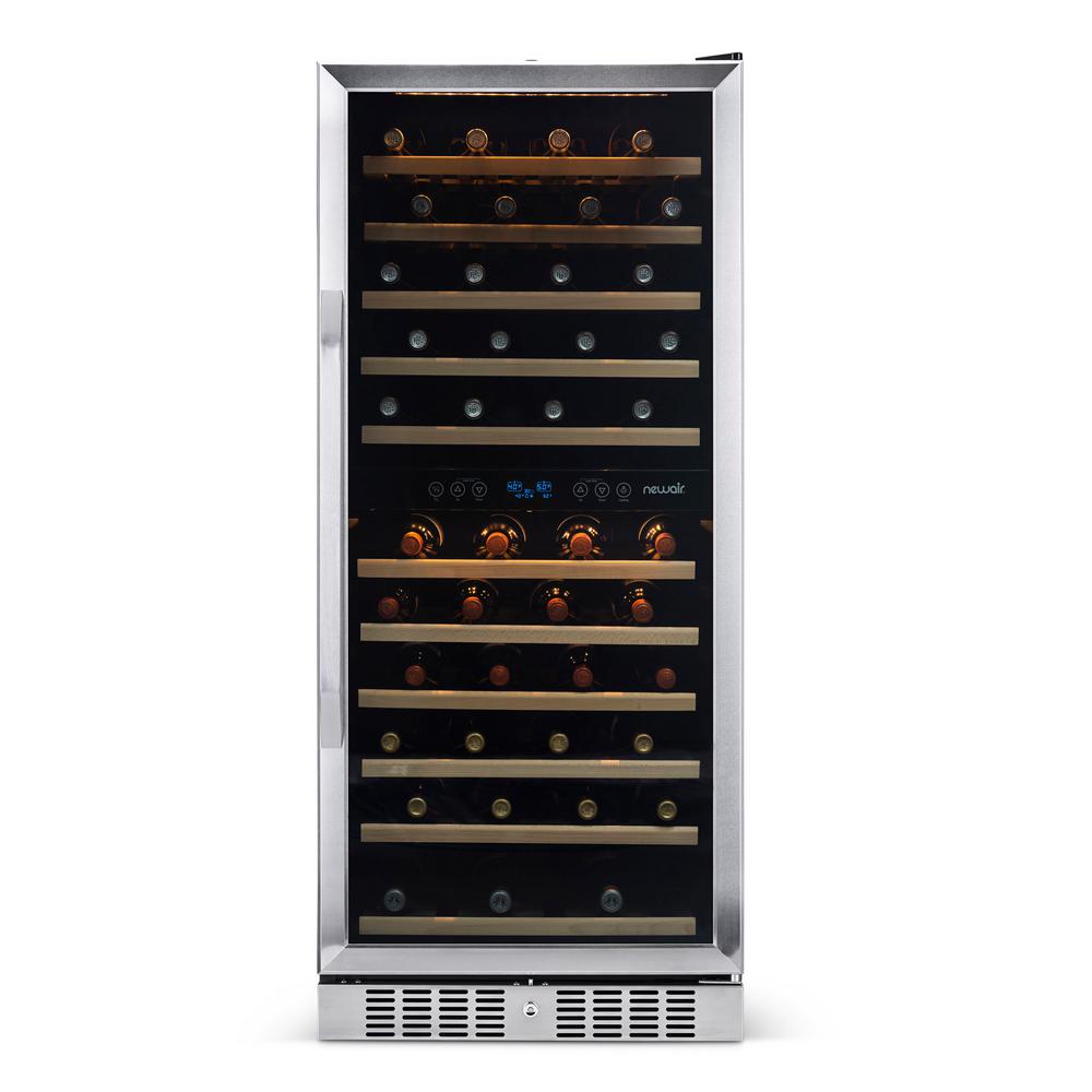 NewAir 116Bottle Dual Zone Built In Wine CoolerAWR1160DB The Home