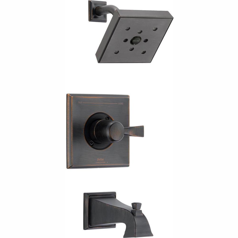 Delta Dryden 1 Handle 1 Spray Tub And Shower Faucet Trim Kit In