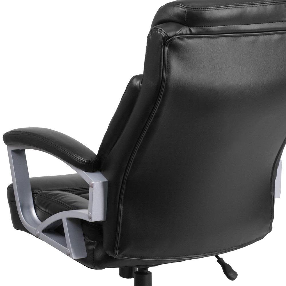 Flash Furniture Black Leather Office Desk Chair Go18501lea The Home Depot