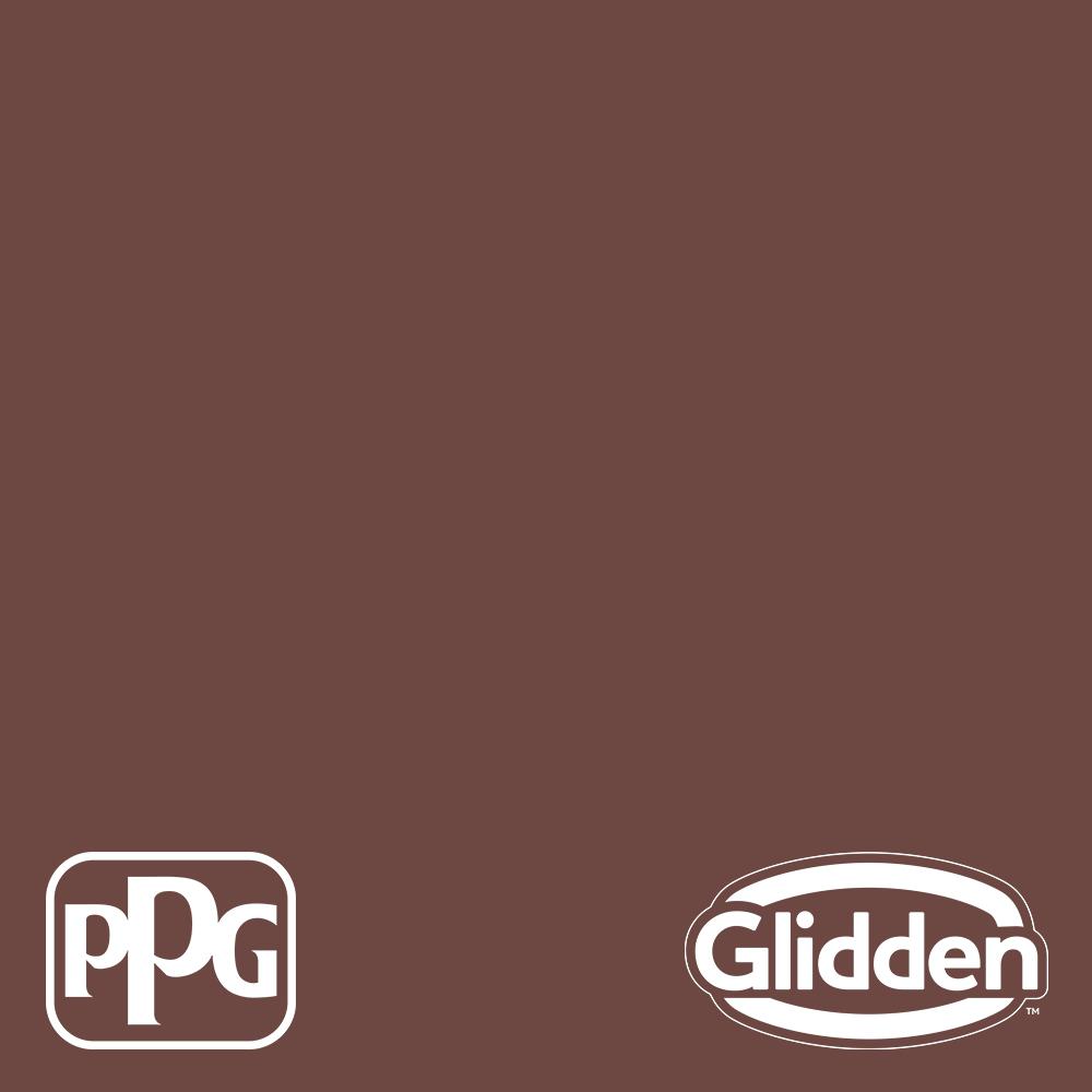 Glidden Essentials 5 gal. PPG10607 Warm Mahogany Flat/Matte Exterior