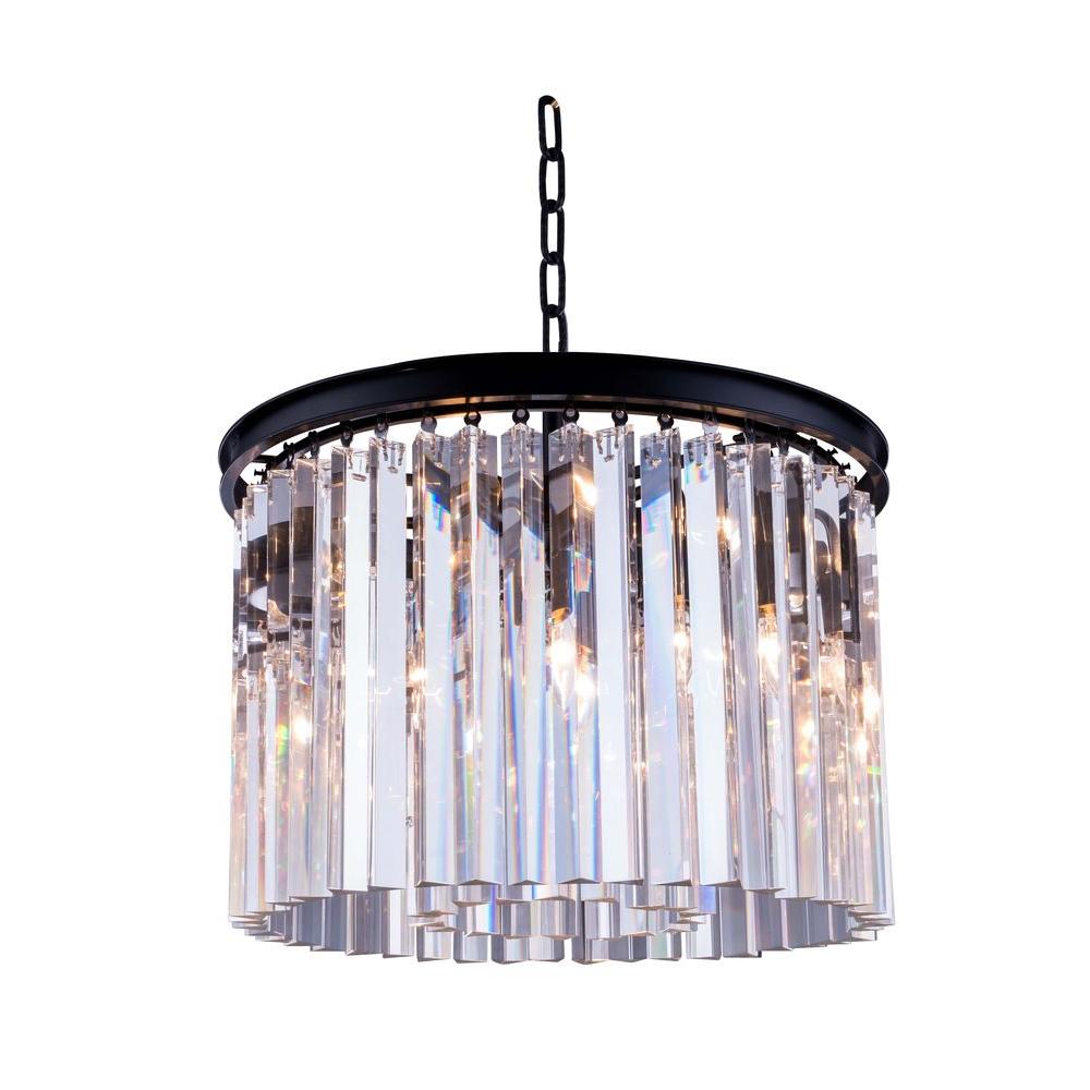 BELDI St-Louis 5-Lights Antique Brown Frame Chandelier with Clear ... BELDI St-Louis 5-Lights Antique Brown Frame Chandelier with Clear ...