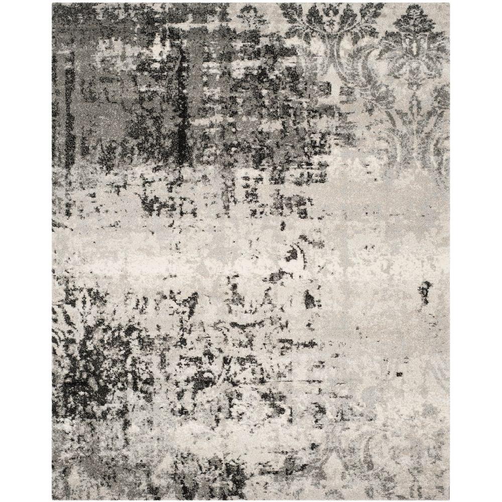 Safavieh Retro Light Grey 8 Ft X 10 Area Rug