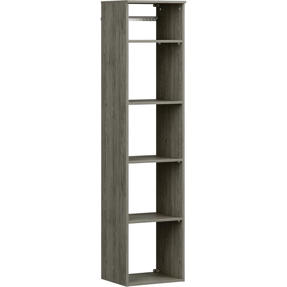 ClosetMaid Style+ 15 in. D x 17 in. W x 72 in. H Coastal Teak Melamine