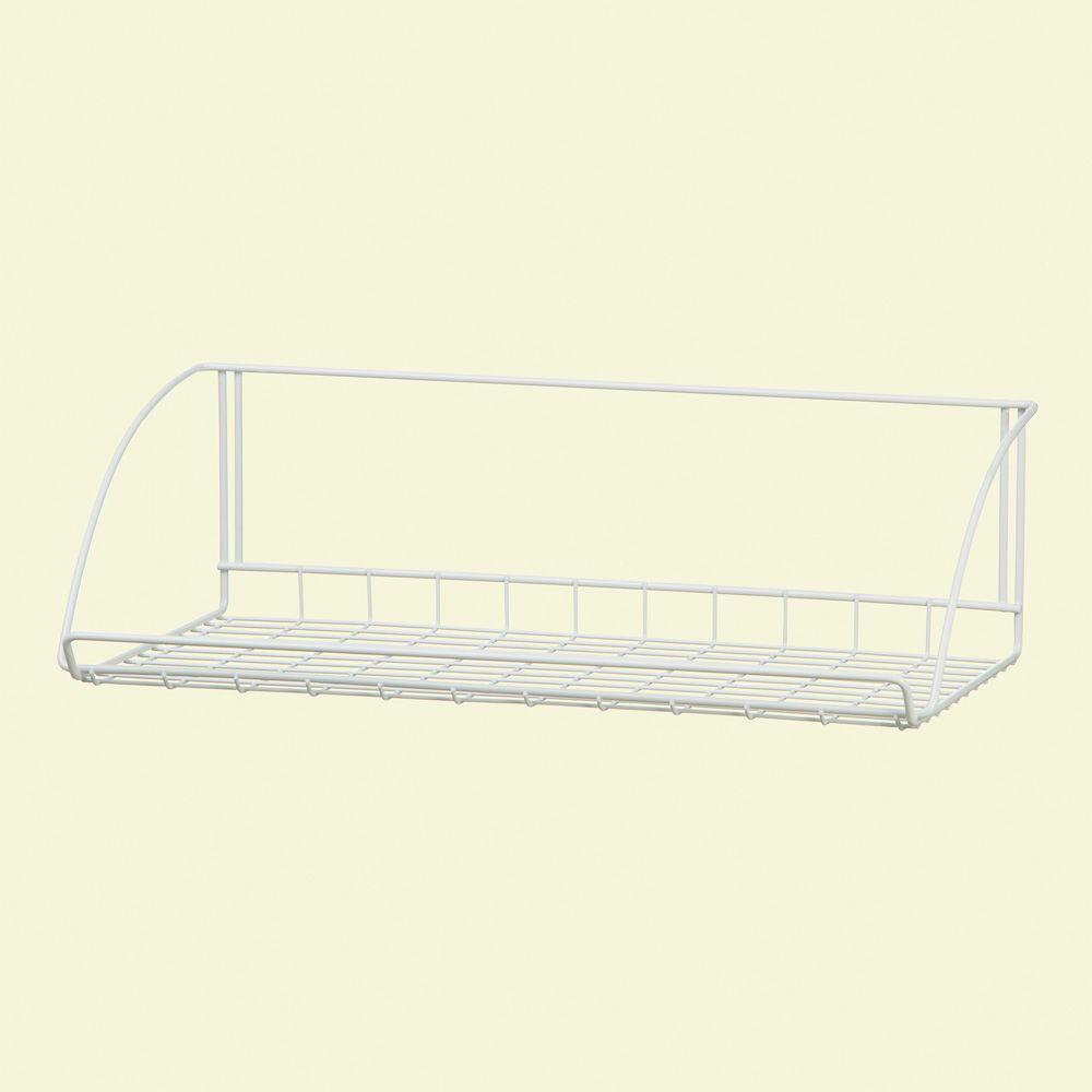 Closetmaid Wall Mounted Shelving
 - Closetmaid 24 In White Versatile Hanging Shelf 8279 The Home Depot