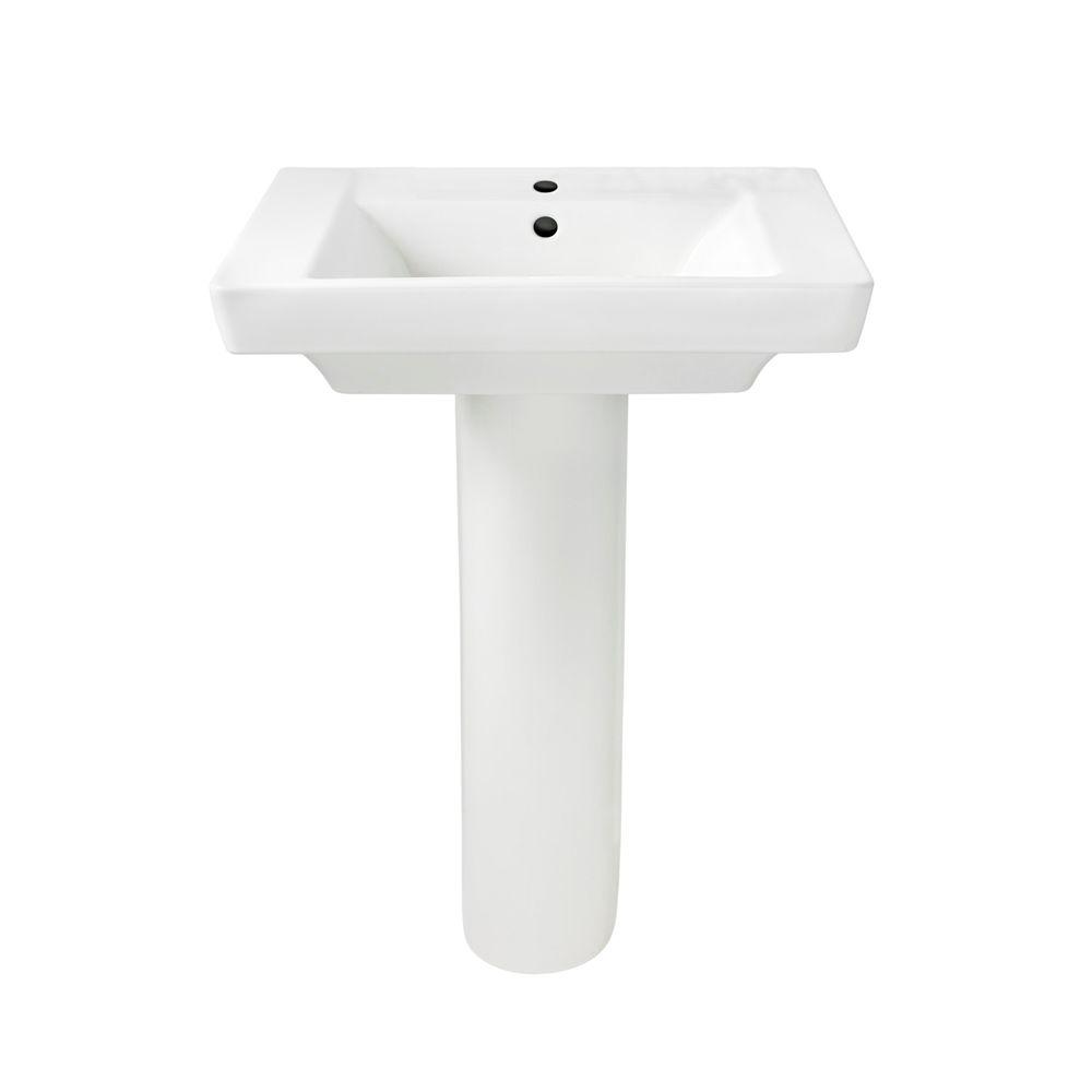 American Standard Boulevard Pedestal Combo Bathroom Sink In White