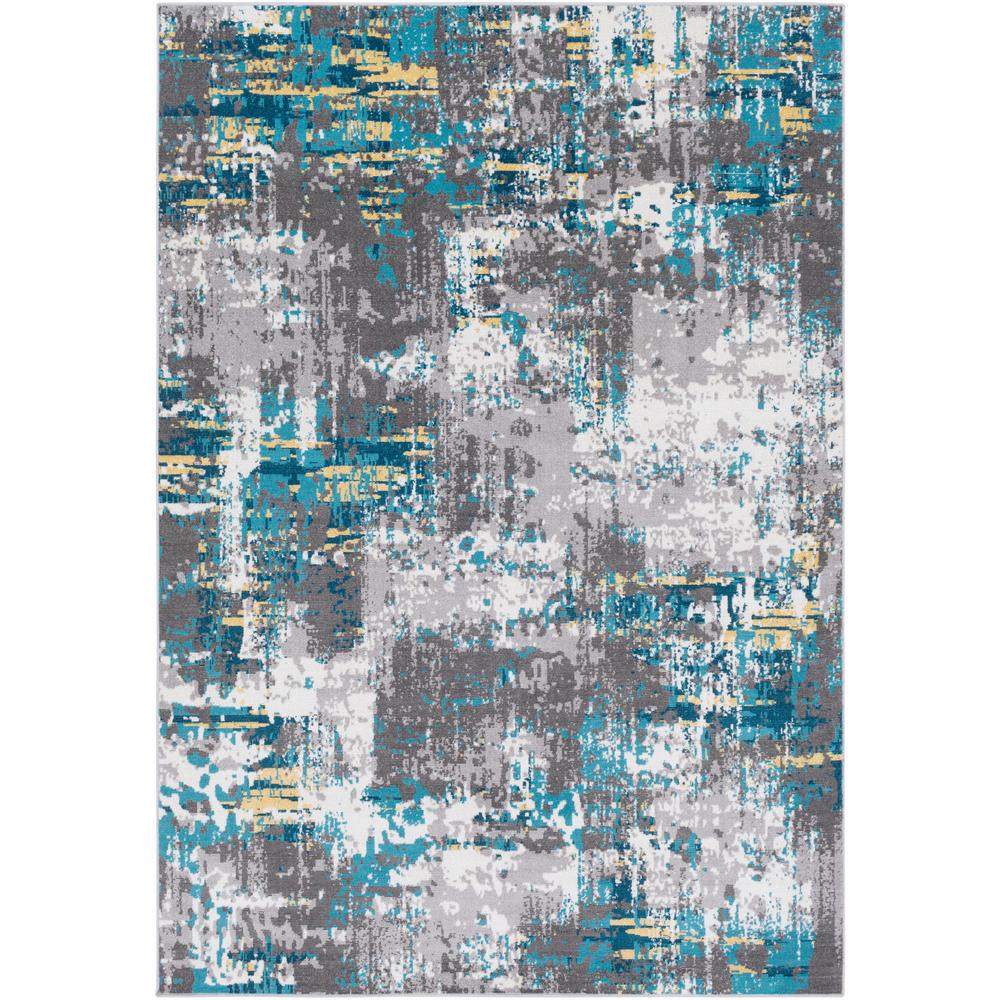 Teal Rugs Flooring The Home Depot Arboleas Teal 5 Ft X 8 Area Rug