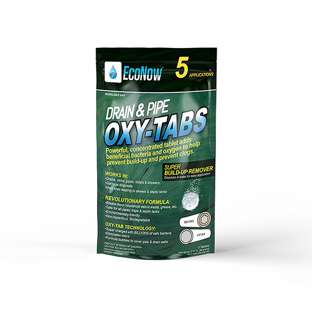 Oxy-Tabs Drain and Pipe Build-Up Remover and Cleaner - 5 Applications