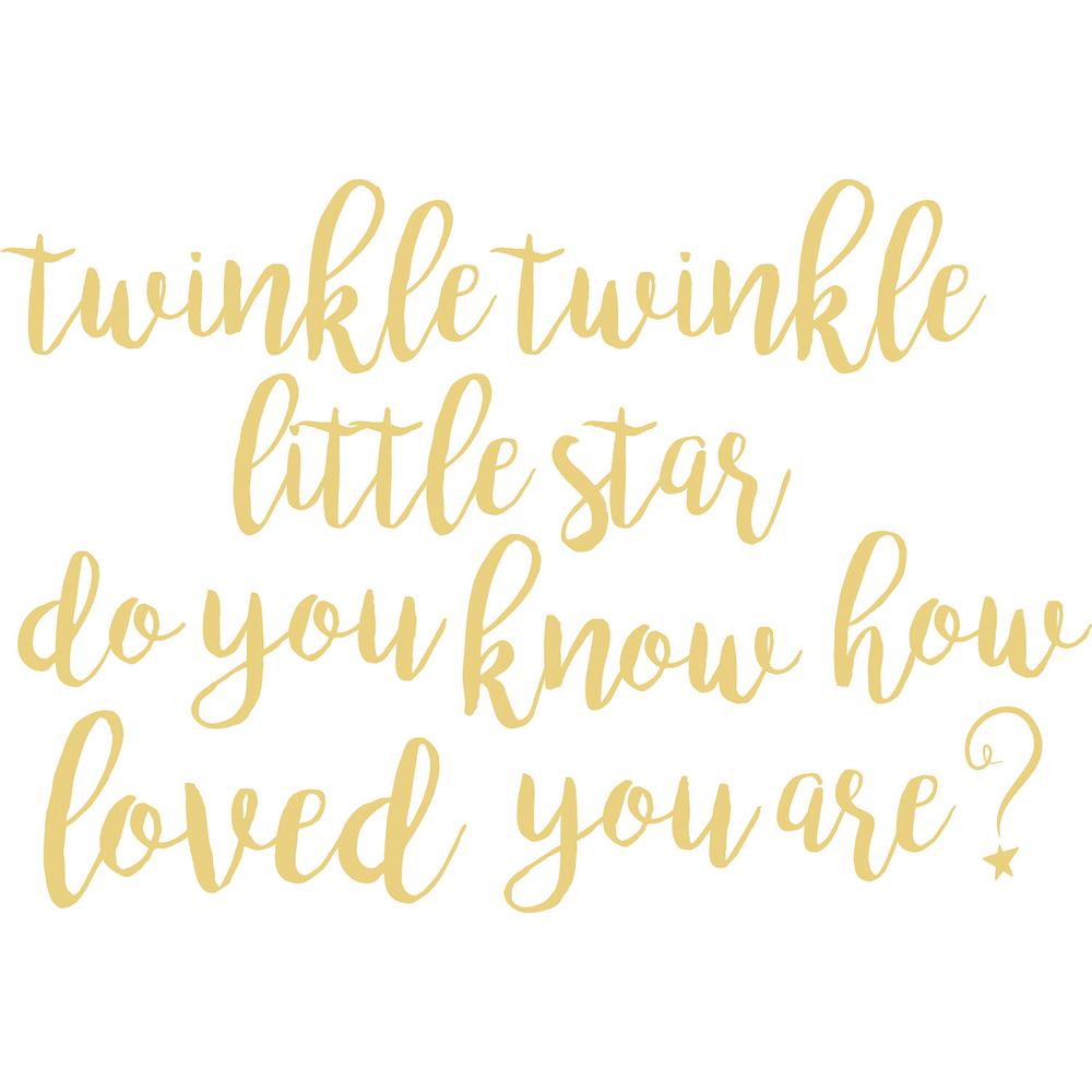 twinkle twinkle little star decal