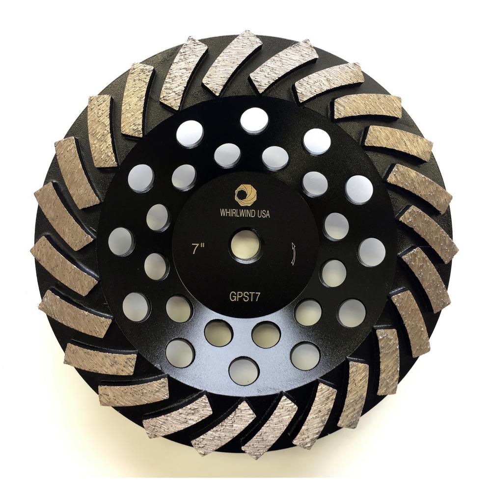 Whirlwind USA 7 inch Segmented Turbo Diamond Grinding Cup Wheel for Concrete and... by Whirlwind USA