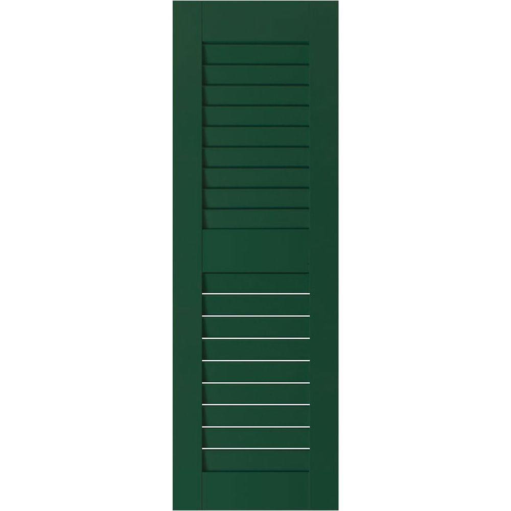 Ekena Millwork 18 In X 49 Exterior Real Wood Pine Louvered X 49 In Exterior Real Wood Pine