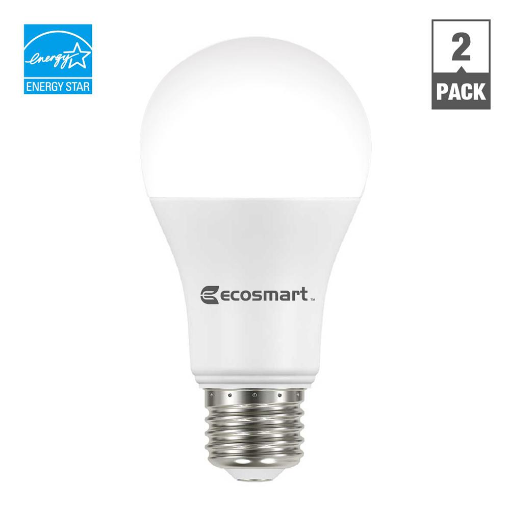 Ecosmart 100 Watt Equivalent A19 Dimmable Energy Star Led Light 100 Watt Equivalent A19 Dimmable