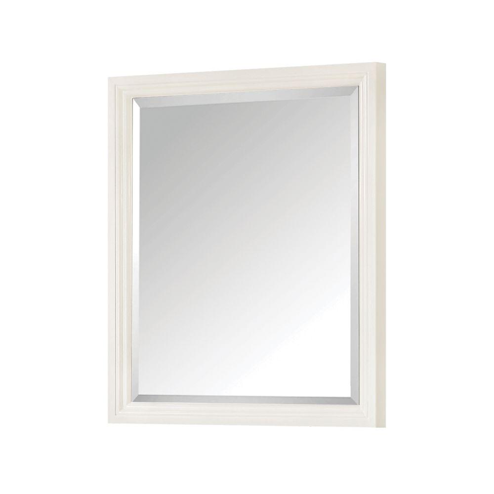 Avanity Thompson 28 In W X 33 H Single Framed Mirror French White