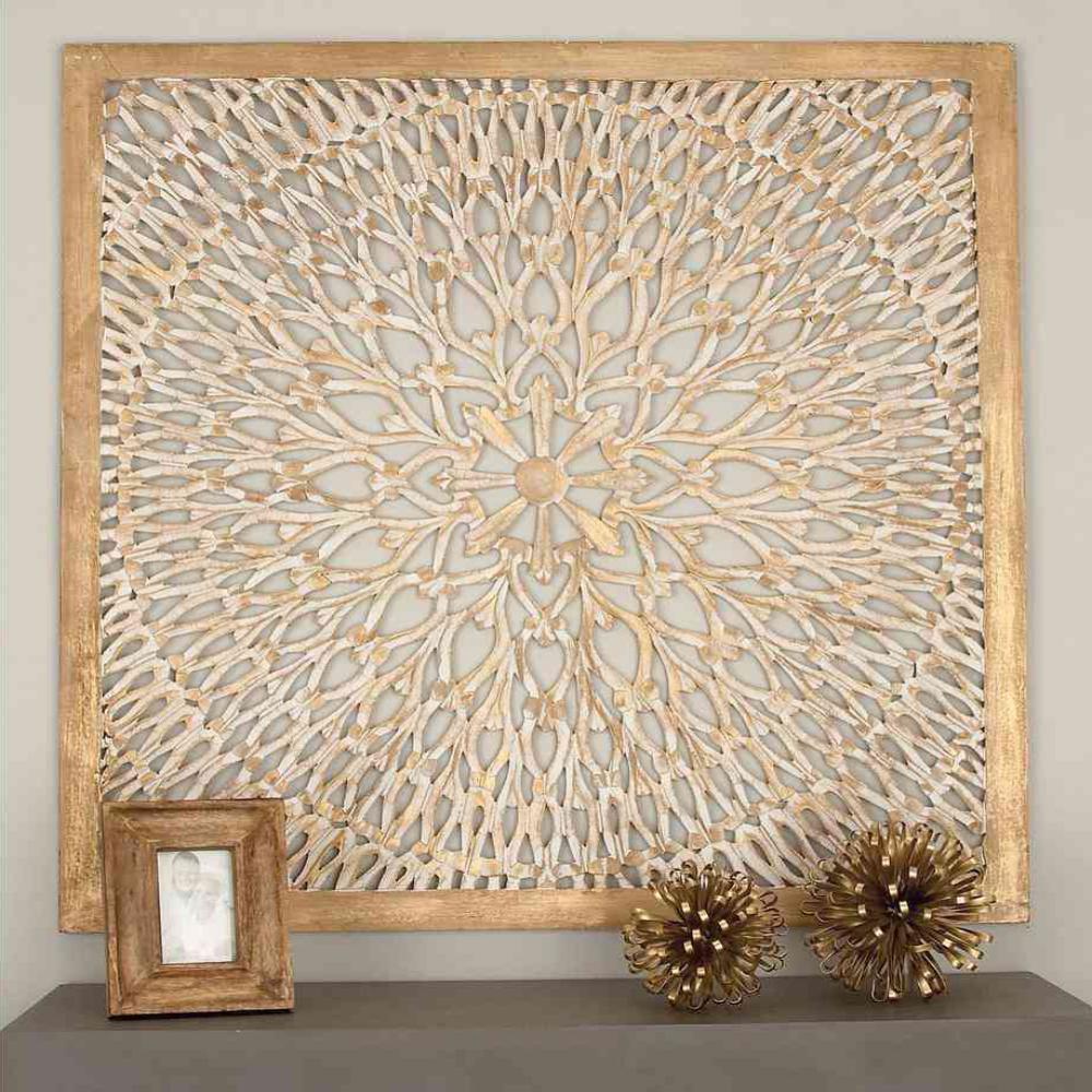 48 In X Rustic Decorative Carved Fl Patterned Wooden Wall Panel Distressed Brown 48 In X Rustic Decorative Carved Fl Patterned Wooden Wall Panel Distressed Brown