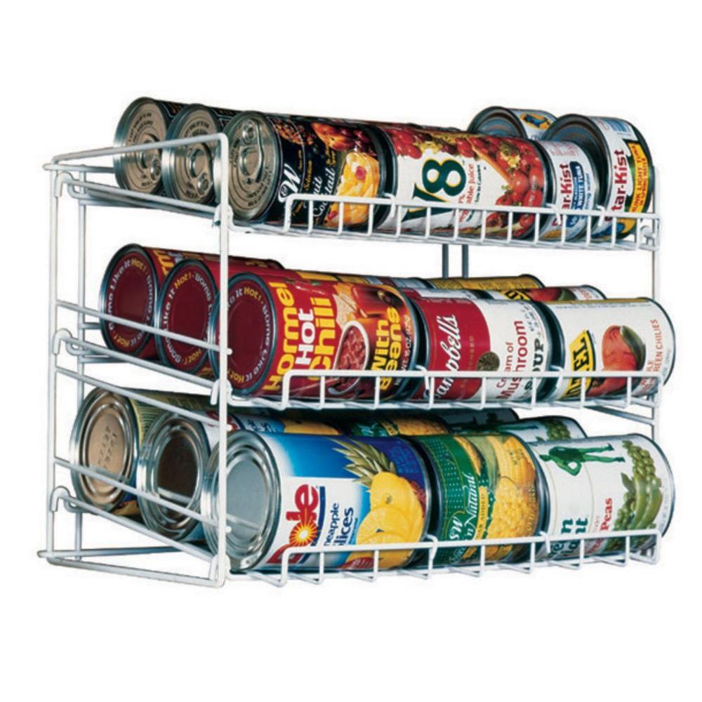 Atlantic The Original Can Rack In White 1002 The Home Depot