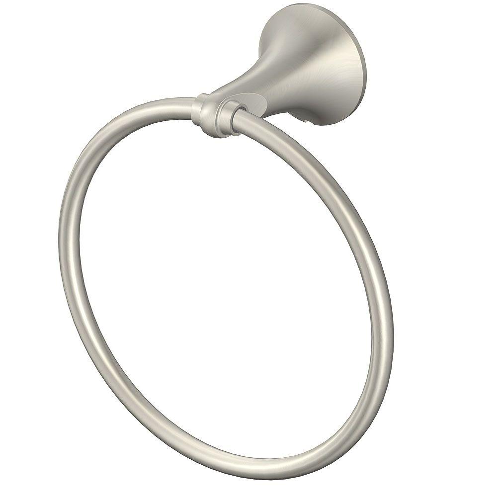 UPC 019934091824 product image for Glacier Bay Towel Holders Toomba Towel Ring in Brushed Nickel BA451000BN | upcitemdb.com