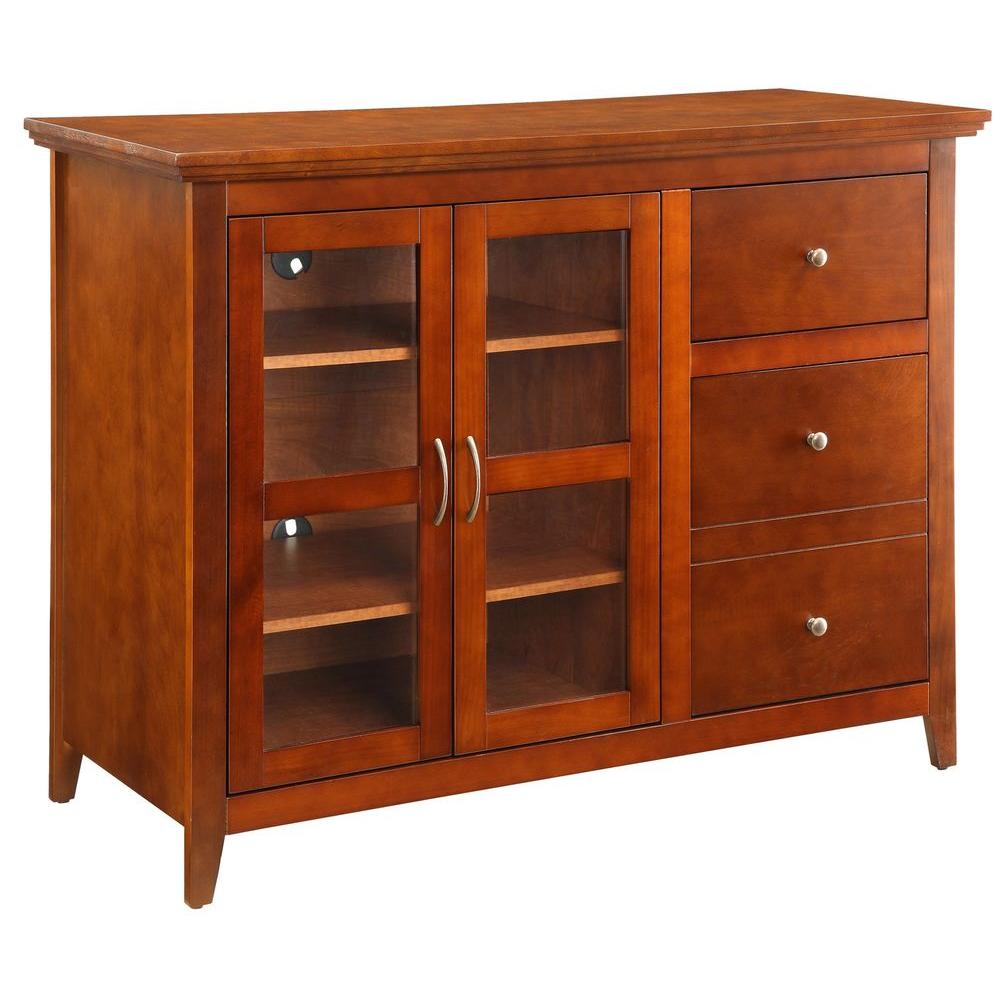 Convenience Concepts Designs2go Sierra Cherry Storage Entertainment Convenience Concepts Designs2go Sierra Cherry Storage Entertainment Center