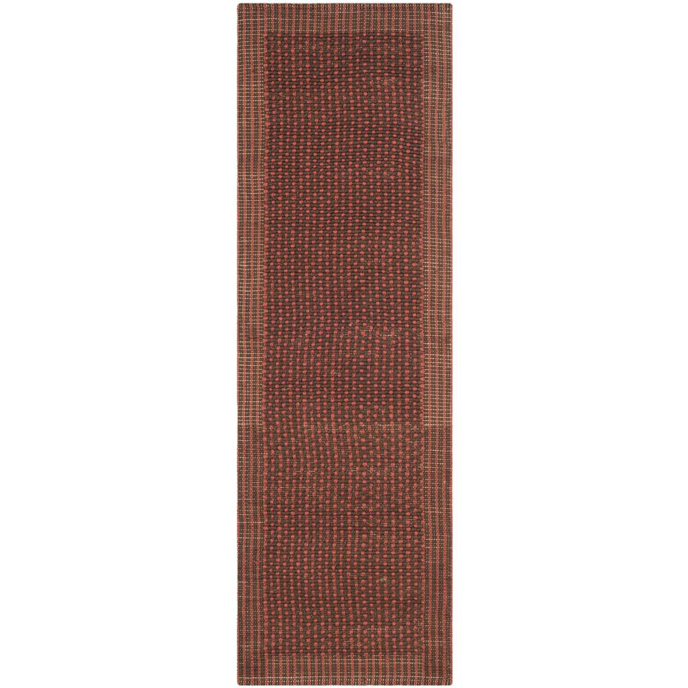 Safavieh Natural Fiber Brown/Rust 3 ft. x 8 ft. Runner RugNF451A28 The Home Depot