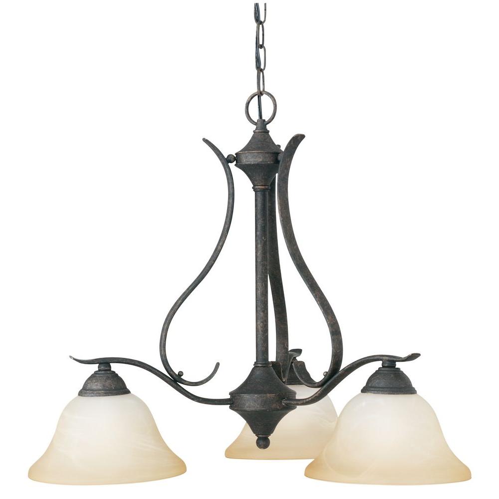 Thomas Lighting Prestige 3Light Sable Bronze ChandelierSL863322 The