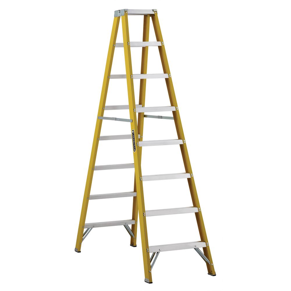 Louisville Ladder 8 ft. Fiberglass Twin Step Ladder with 250 lbs. Load Capacity... by Louisville Ladder
