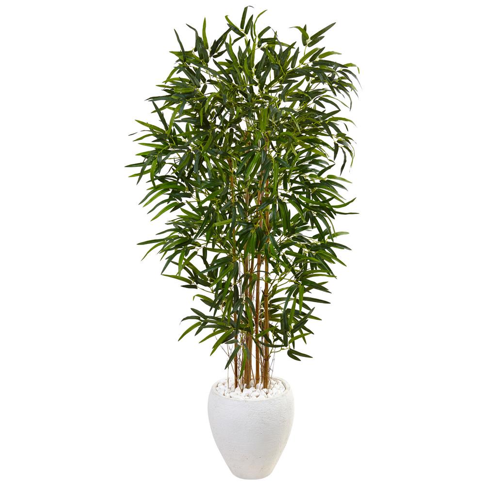 Nearly Natural Indoor Bamboo Artificial Tree in Decorative Planter5805 The Home Depot