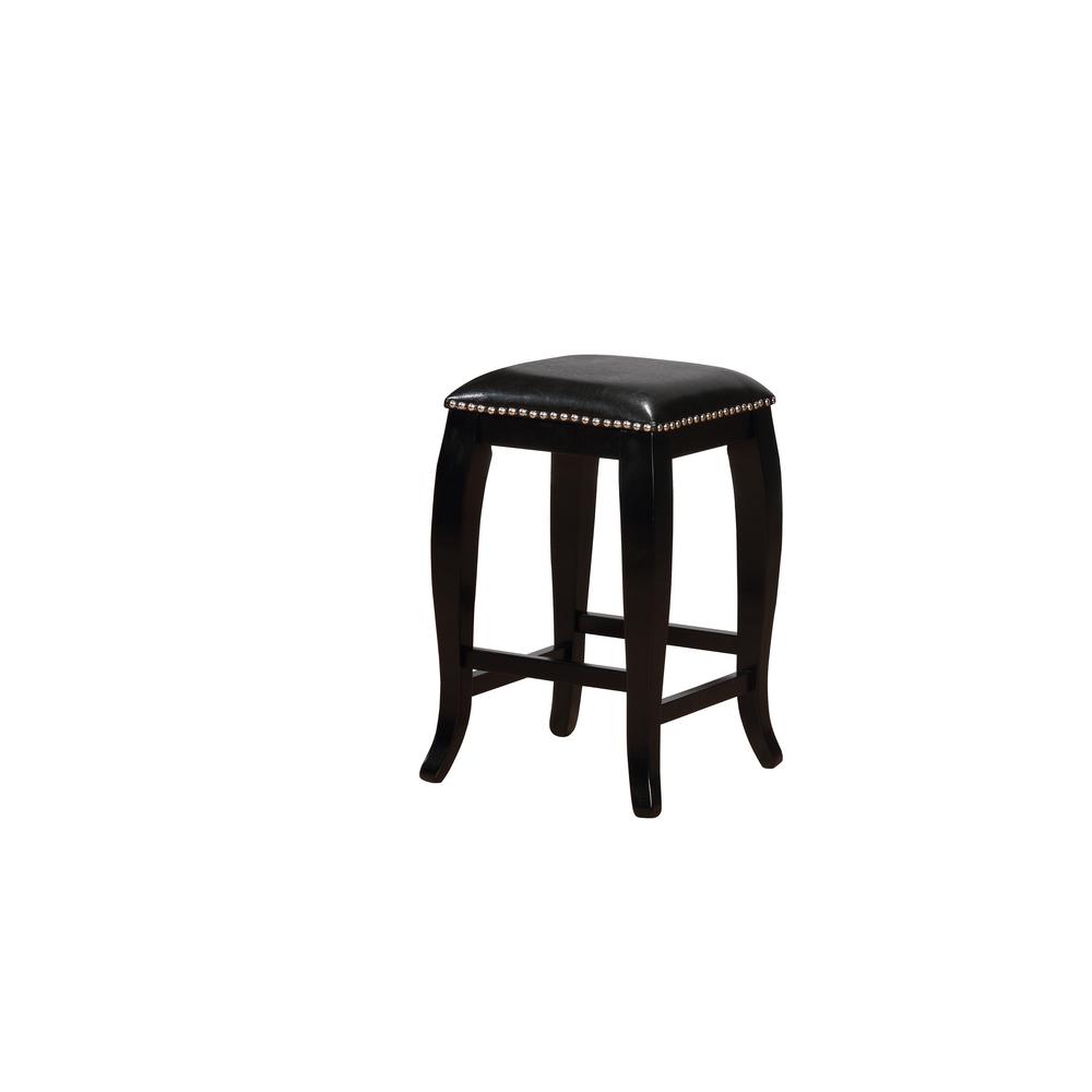Linon Home Decor Marcus Black Square Top Counter Stool Thd00592 Linon Home Decor Marcus Black Square Top Counter Stool