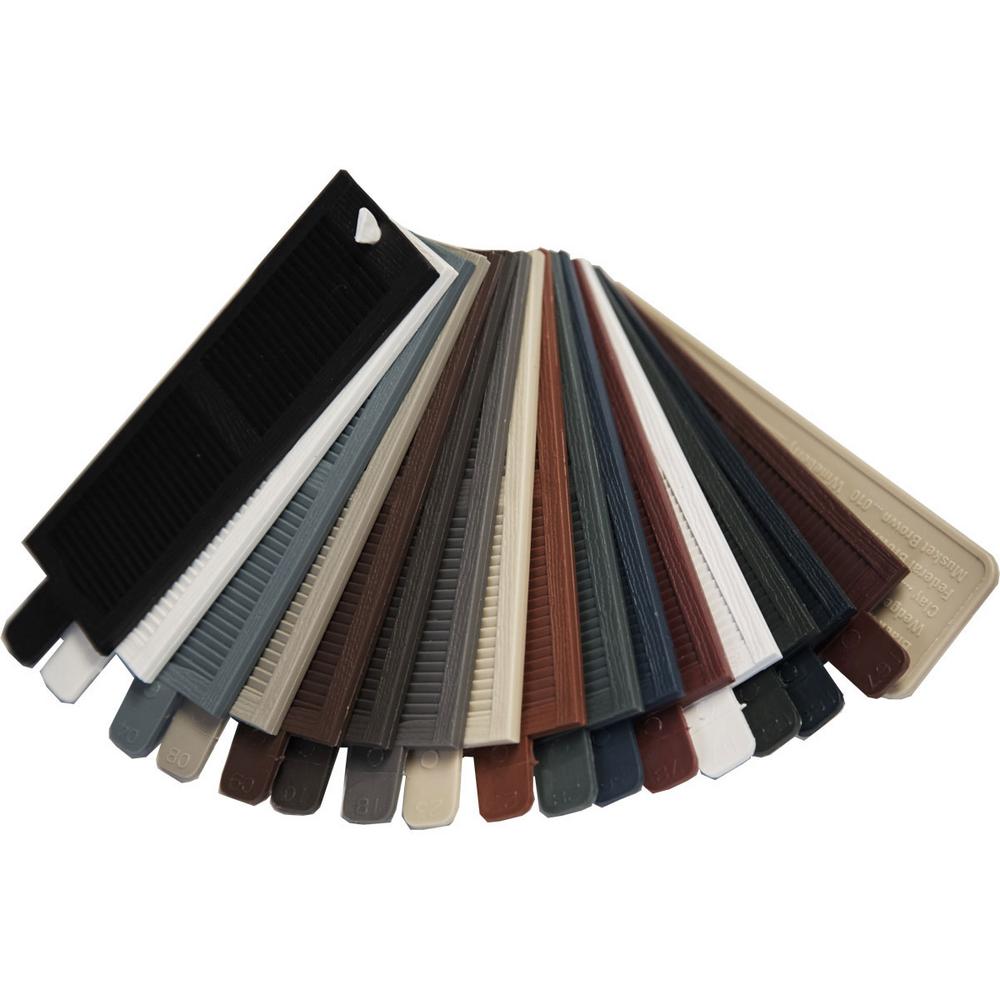 Ekena Millwork Vinyl Lifetime Shutter Sample ColorsLVSAMPLECOLORS