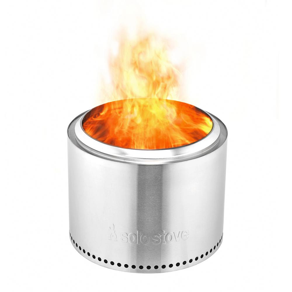 Solo Stove Bonfire 19 5 In X 14 Round Stainless Steel Wood Burning Fire Pit