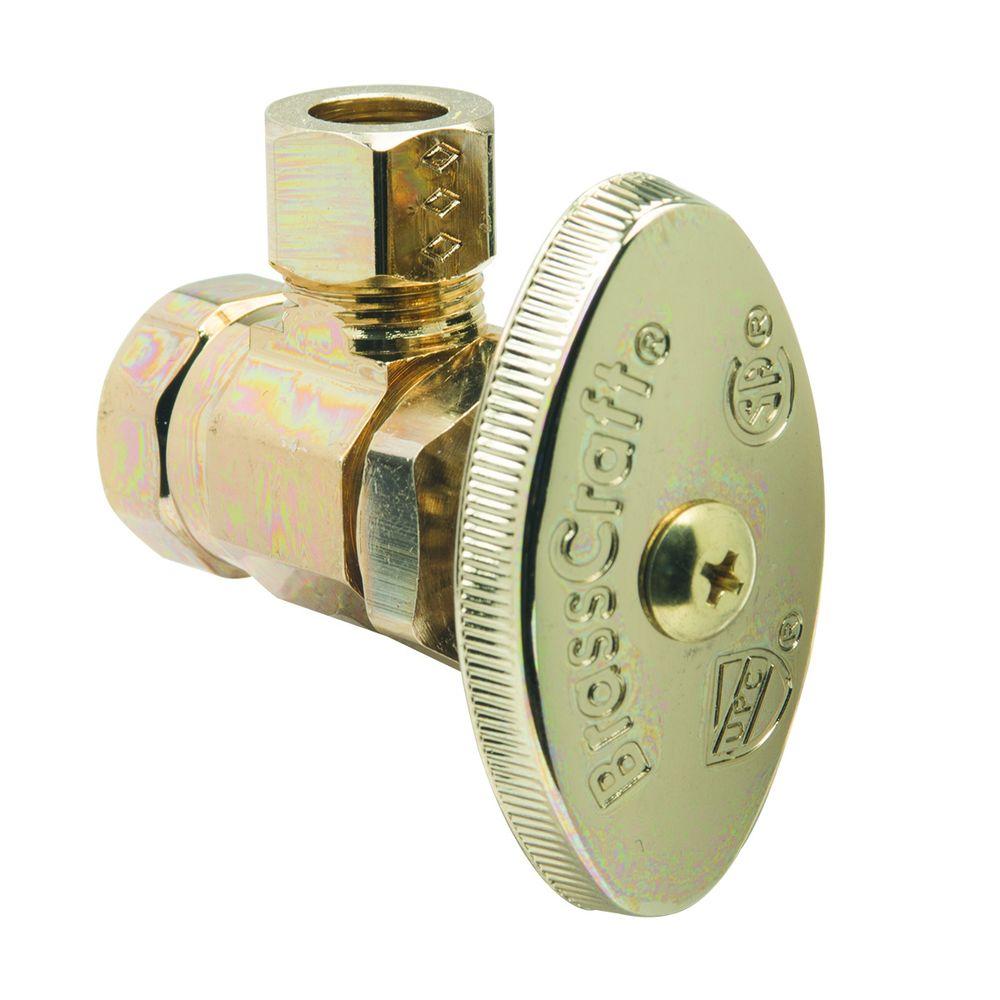 BrassCraft 3/8 in. FIP Inlet x 3/8 in. O.D. Comp Outlet MultiTurn