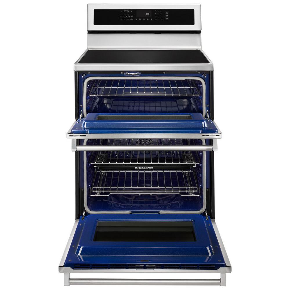 Kitchenaid 6 7 Cu Ft Double Oven Electric Induction Range With