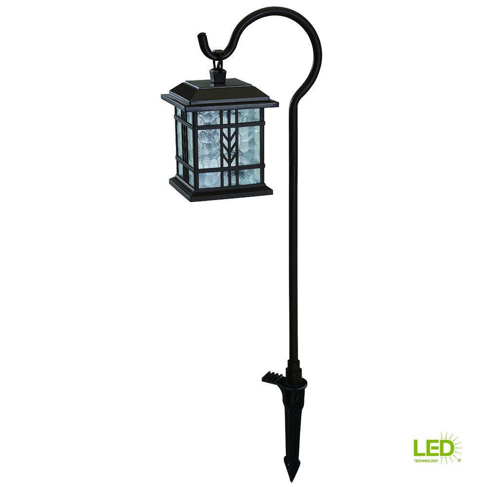 Hampton Bay Low Voltage Bronze Outdoor Integrated Led Landscape Hampton Bay Low Voltage Bronze Outdoor Integrated Led Landscape Mission Style Shepherd Hook Path Light