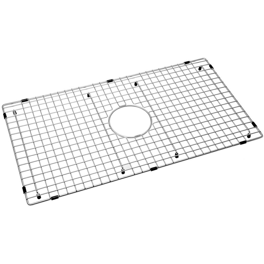 SERENE VALLEY 27.48 in. x 15.51 in. Center Drain Heavy-Duty Stainless Steel Sink Grid